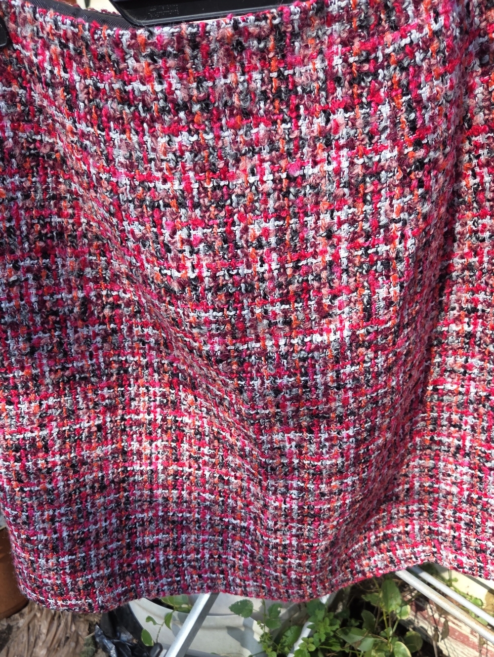 Talbots Pink Multi Tweed A-Line Skirt Fully Lined